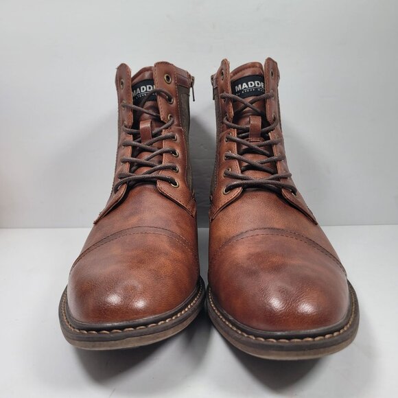 Madden Men's M-Bunsin Brown Combat Boots US Size 11.5 - Picture 3 of 12